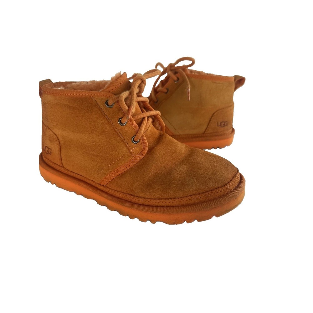 Ugg Sz 7 Mens Australia Neumel Chukka Boots Suede Sn 3236 Orange